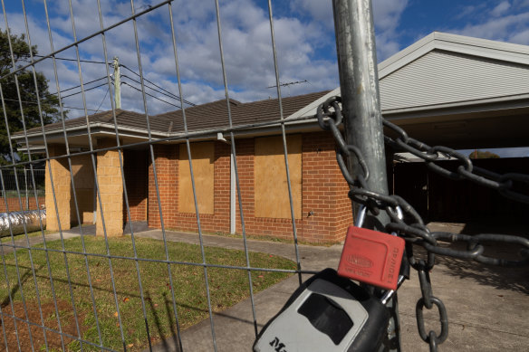 Some public housing in Braybrook has been vacant for years.