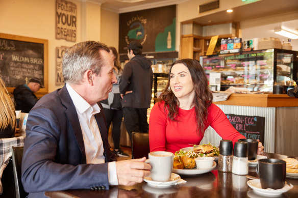 Magenta Marshall with former premier Mark McGowan.