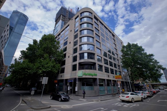 The Holiday Inn on Flinders Lane in Melbourne CBD will be one of two 'hot' hotels housing only positive cases.