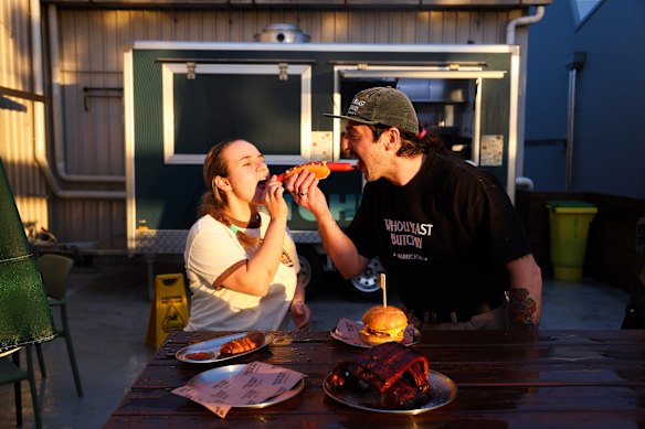 Marcus Papadopoulo and Amina Latypova of Tony Eats.