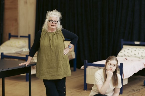 Director Susie Dee and Angourie Rice during rehearsals for My Sister Jill.