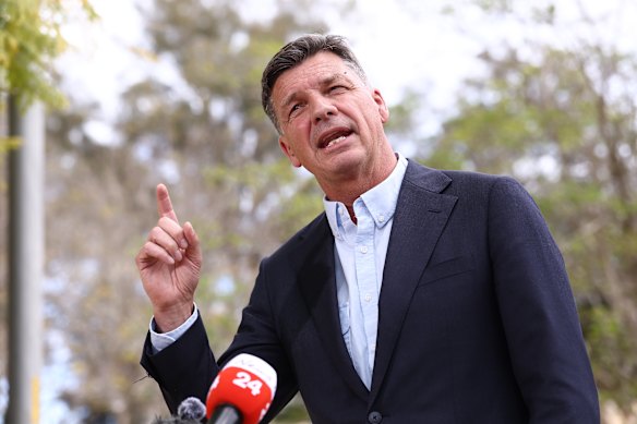 Opposition Leader Angus Taylor.