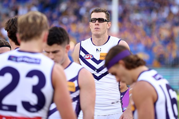 Mason Cox had a quiet debut for Freo.