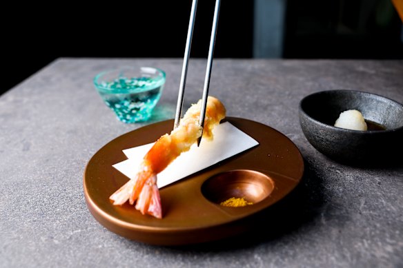 Hervey Bay king prawn tempura.