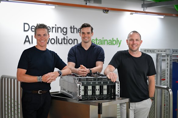Firmus founders Oliver Curtis, Tim Rosenfield and Jonathan Levee.