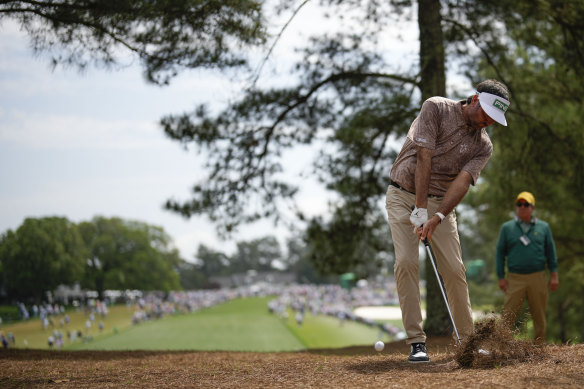 Dual US Masters champion Bubba Watson competing at Augusta in 2023.