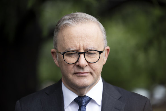 Prime Minister Anthony Albanese this morning.