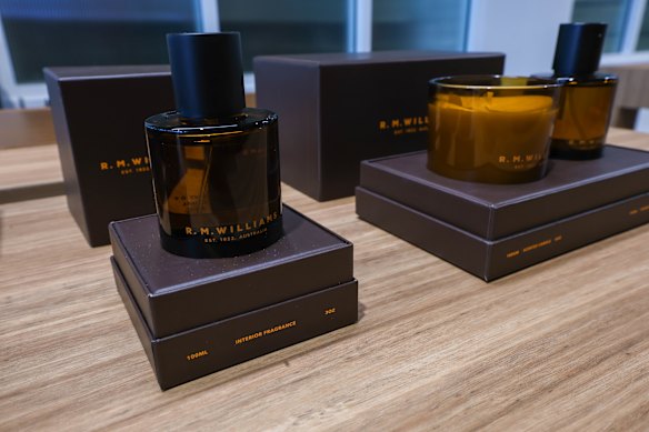 RM Williams’ sells its signature scent as candles and spray
