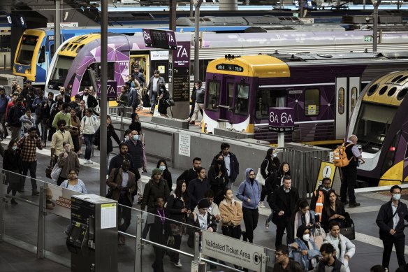 There are concerns V/Line will struggle to deal with a large jump in passengers. 