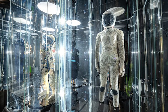 A spacesuit collection drawn from industry, science fiction and pop culture on display as part of the Task Eternal exhibition. 