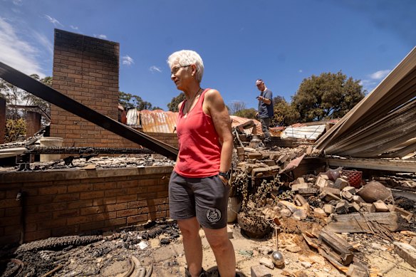 CFA firefighter Raewyn Rice lost her home while saving the properties of others.