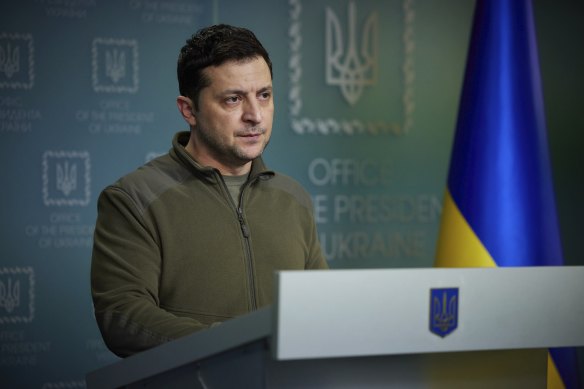 Ukrainian President Volodymyr Zelensky.