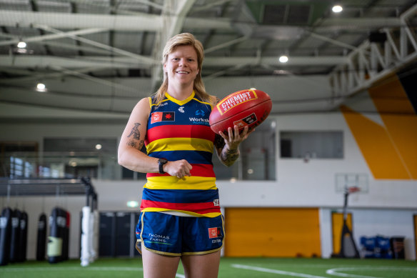 Adelaide Crows AFLW player Jess Waterhouse.