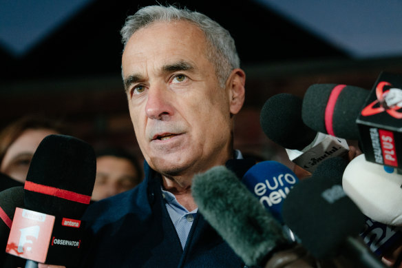 Shock win: Romanian presidential candidate Calin Georgescu.