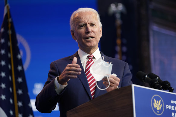 President-elect Joe Biden says he is committed to diversity in his staff.
