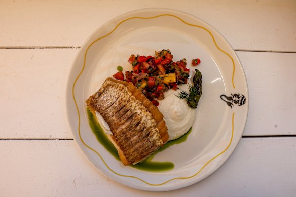 The Pan-fried market fish at The Shorehouse in Swanbourne.