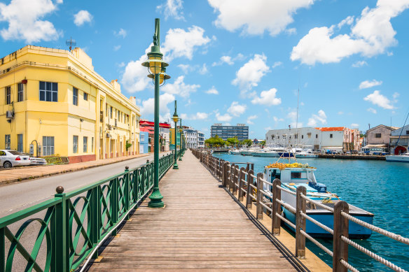 Bridgetown, Barbados, where Australia’s opening T20 World Cup match will be played against Oman on Thursday local time.