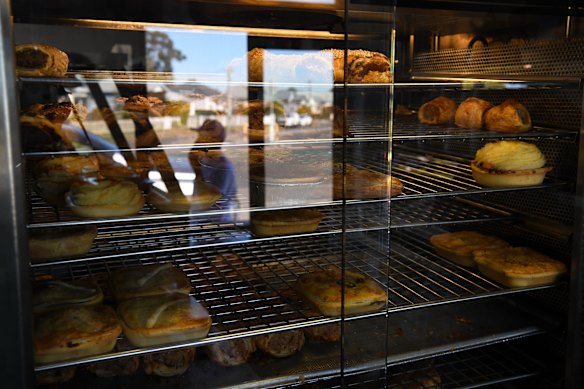 There’s classic mince pies as well as BBQ brisket, curry, pepper, steak diane and bacon and cheese. 