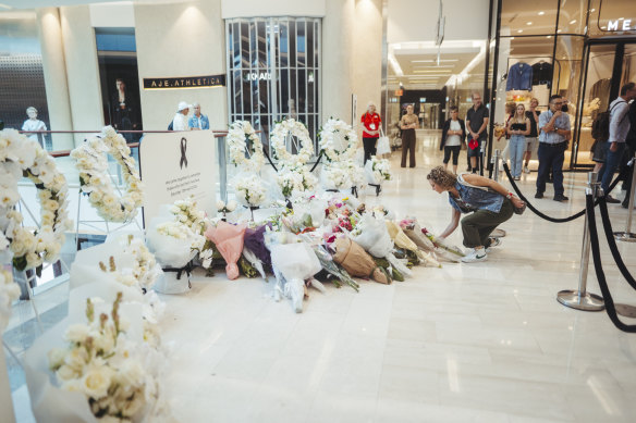 People have paid tribute to the six shoppers murdered at Westfield Bondi Junction last weekend.