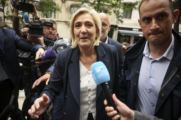 Marine Le Pen succeeded her father at National Front leader, and has since rebranded the party.