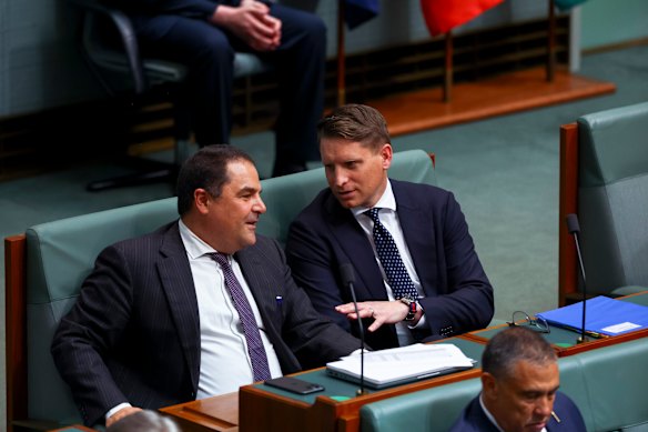 Tony Pasin and Andrew Hastie before they made their move to the frontbench. 