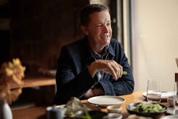 Lunch is served: Bestselling Australian novelist Matthew Reilly.
