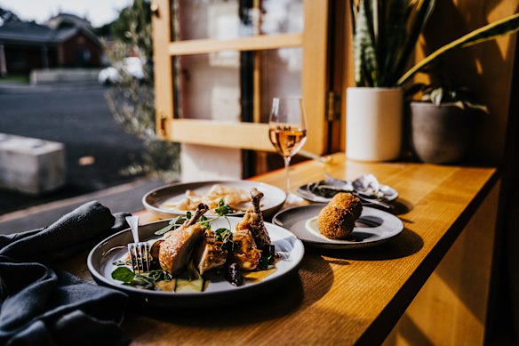 Wild, housed in a former country fire station, has generous windows that open to the street.