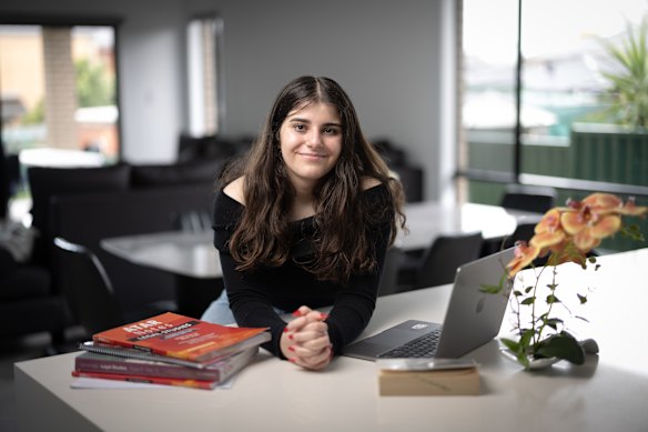 Angelique Claudette Adams is one of thousands of students who will sit their final HSC exams knowing they already have a place at university thanks to the early offer system. 