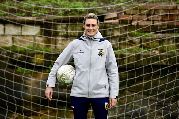 Central Coast Mariners coach Emily Husband.