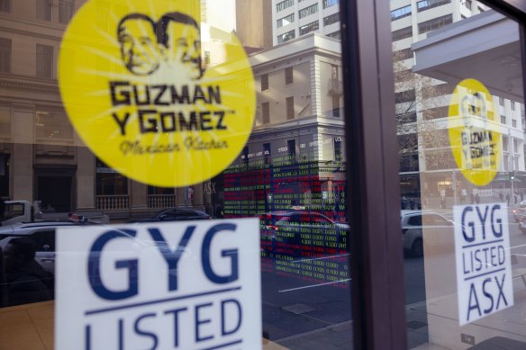 Guzman y Gomez floated on the ASX in in June. 