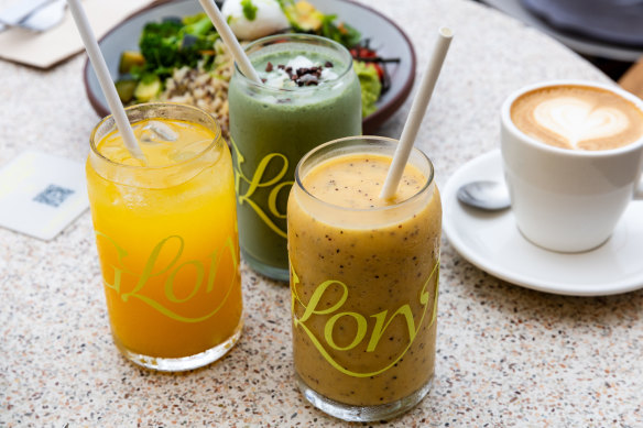 Smoothies and juices.