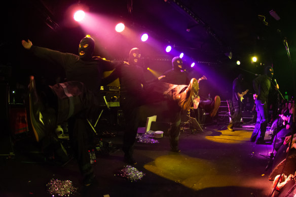 Melbourne’s masked cult band This Is Serious Mum at Prince Bandroom.