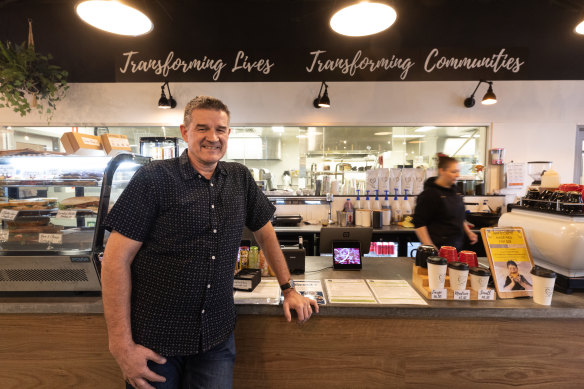 Anthony Cheeseman owns several social enterprise cafes.