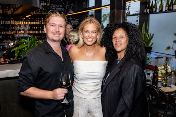 Adam Shaw, Samantha Armytage and Kaye Guthrie.