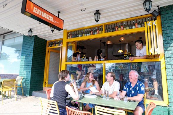 Ember’s fit-out is as colourful as its toppings.