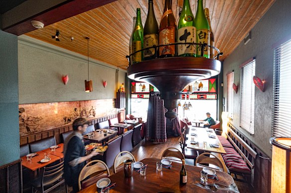 Inside the Albert Park restaurant.