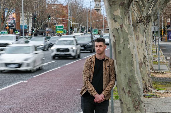 Melbourne resident Luke Sapwell, who relies on public transport.