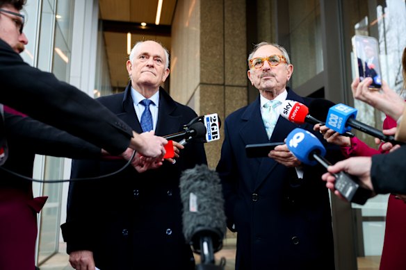 Executive Council of Australian Jewry co-chief executive Peter Wertheim (left) has been constantly in contact with the prime minister’s office.