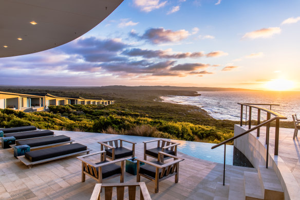 The original Southern Ocean Lodge resort before the 2020 bushfires.