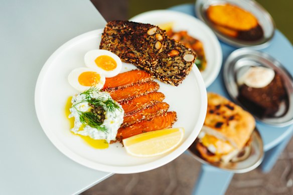 The breakfast plate.