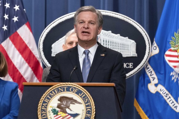 FBI director Christopher Wray.