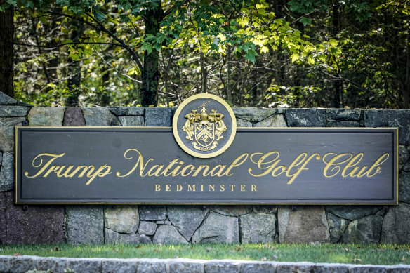 Trump’s New Jersey course held the US Women’s Open in 2017 but was this year stripped of hosting rights for the PGA Championship.