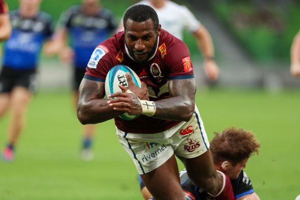 Reds winger Suliasi Vunivalu.