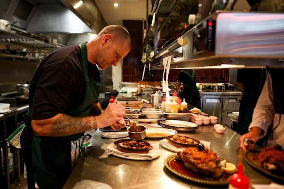 Darryl Martin in the kitchen. 