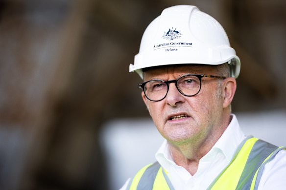Prime Minister Anthony Albanese in Perth yesterday.
