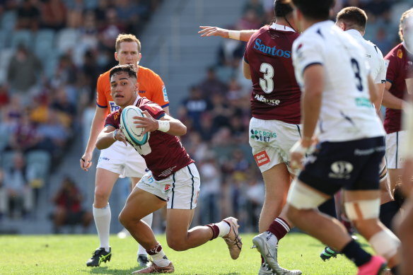 Kalani Thomas in action for the Queensland Reds. 