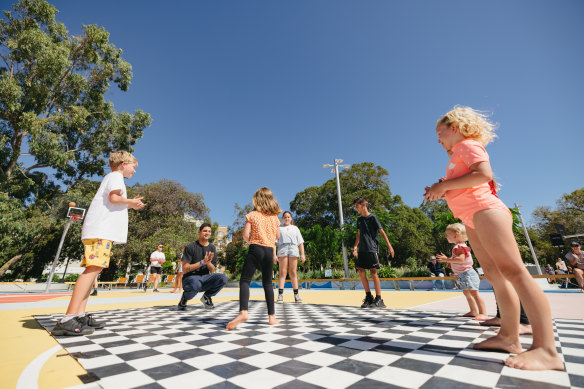 Wellington Square upgrade: it is these kinds of facilities that will be needed if families are to move into the inner city.