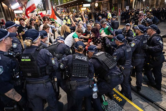 Police actions at a rally last week are under investigation.