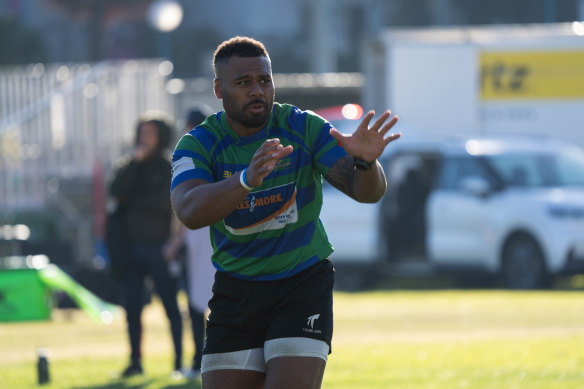 Samu Kerevi on the comeback trail from a hamstring injury.