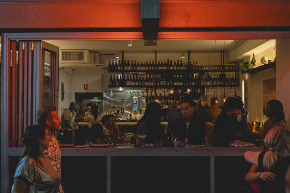 A window seat at Roy’s is perfect for cheese and people-watching.